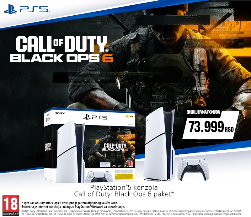 Sony PlayStation 5 1TB Slim + PS5 Call of Duty Black Ops 6